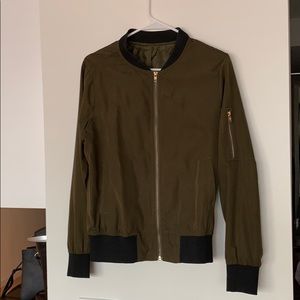 Hunter Green Bomber Jacket